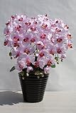 アートフラワー造花・高級胡蝶蘭9輪5本立て陶器鉢光触媒品