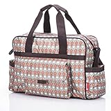 Allis Fashion Tote Changing Bag (Red/Grey) by Allis
