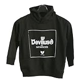(デビルユース) Deviluse Kids Origin Pullover Hooded Black キッズ プルオーバーパーカー 子供用 黒 (サイズ120)