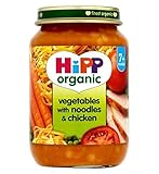 HiPP Organic Vegetables with Noodles & Chicken 7+ Months 190g (Pack of 2) - 麺＆チキン7+ヶ月190グラムとヒップ有機野菜 