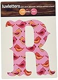 WallCandy Arts Luv Letters Birds Wall Stickers, R [並行輸入品]
