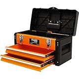 ミナトワークス ３段式ツールボックス オレンジ (引き出し付き/最大荷重35kg) TB-30(OG)