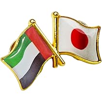 Amazon.co.jp: 国旗ピンバッジ ダブル国旗 友好バッジ 日本と38カ国