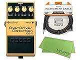 【Roland ケーブル+クロスセット】BOSS OverDrive/Distortion OS-2 オーバードライブ ディストーション