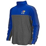 カンザスジェイホークスKu Boy 's Quarter Zip長袖Windshirt XS