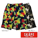 【SiShuNon/SKAPE】ボーイズスイムパンツ エスケープ水着 迷彩 カモフラ 110 81 グレー