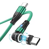 マグネット充電ケーブルUSB-C to USB-C マグネット 充電ケーブル - 60W 急速充電ケーブル タイプc マイクロusbケーブル、USB C マグネット充電ケーブル、データ転送可能、すべてのデバイス対応 (1m)