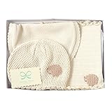 ホッペッタ Hoppetta オーガニック はらまき+スタイ+ぼうし ギフトセット はりねずみ 8851