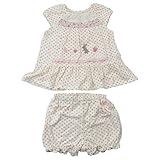 【H28年春物】(日本製) Pample Mousse(パンプルムース) いちごうさぎ刺繍入りミルキースーツ 90cm/PK NO.DP-61409