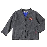 ミキハウス ホットビスケッツ (MIKIHOUSE HOT BISCUITS) カーディガン 73-5803-789 90cm Ｃグレー