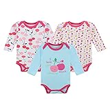 Decdeal 3pcs ベビーロンパース ボディスーツ服セット 新生児/幼児 100％コットンロングスリーブ 0~12月