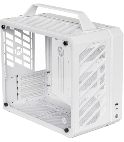 Amazon | SSUPD コンパクトPCケース MESHROOM S WHITE PCIe4.0ライザー