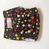 SUNNY BABY 薄型ワンサイズ布おむつカバー テープ式赤星＋金星