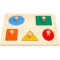 Amazon.co.jp: ROOYA BABY Direct-JP 木製モンテッソーリ図形