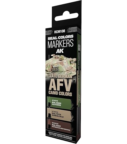 Amazon | AK Interactive ドイツ迷彩マーキングペンセット(3本