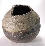 灰釉手造り花器　（信楽焼・花瓶・花入れ・花器・壺・壷・水盤・フラワーポット・フラワーベース・Z）