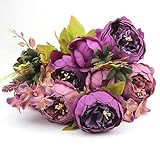 装飾花ヨーロッパ高-グレードシルク牡丹造花人工花ホームfloraldecorative花-Photo Color