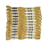 DMC 25番糸 刺繍糸 12束入 #833 イエロー系 DMC25B