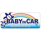 Sticker Shop Haru ＢＡＢＹ IN CAR マグネット ハワイアンホヌ