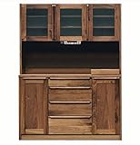 大川家具 岡製作所 ダイニングボード アンリ 140cm幅 ブラウン 161782