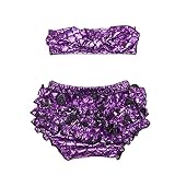coralupベビーGirlsマーメイドトップス&ヘアバンド&ブルマおむつカバーセットは( 0 – 24ヶ月、5色