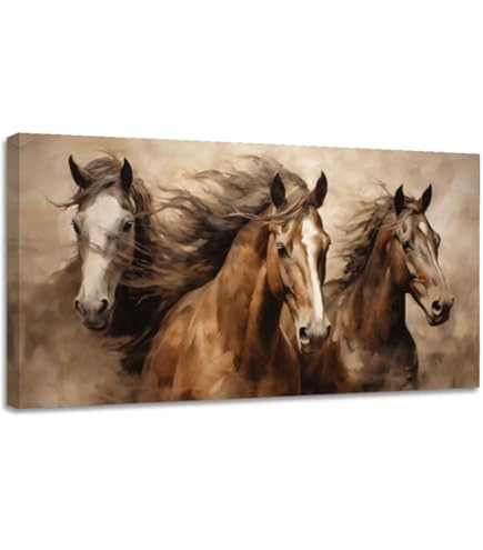 Amazon.co.jp: Hardy Gallery 木製 馬 絵 壁装飾:モダン ランニング