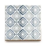 【B'stile】水彩画のような淡い色合いのタイル「AGATA - アガタ (デザインタイプ)」（陶器質｜107mm角｜屋内壁用）1枚