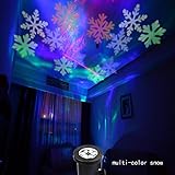 Camecho 投影ランプ 防水クリスマス ハロウィン 高輝度 照明 LED投光器 Snowflakeプロジェクター ライト スポットライト　子供部屋用(四色)