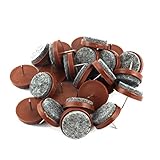 DealMux Office Furniture Chair Table Nonslip Skid Foot Protector Nail 27 x 22mm 25pcs