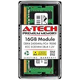 A-Tech 16GB RAM Synology D4ECSO-2400-16G | DDR4 2400MHz PC4-19200 ECC SODIMM 2Rx8 1.2V 260ピン メモリアップグレード NASディスクステーション ラックステーション フラッシュステーション用