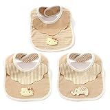 エルフ ベビー(Fairy Baby)オーガニックコットン新生児用よだれかけ ビブ スタイ 可愛い3枚組 セット2