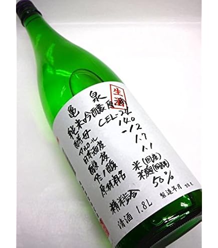 Amazon.co.jp: 亀泉 CEL-24 吟の夢 純米吟醸生原酒 1800ml 亀泉酒造(株