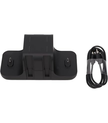 Extsud 6-in-1 oplader voor Nintendo Switch Controller Pro en dockingstation met 4 slots, USB-kabel type C en led-display