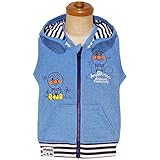 2017年 春物 アンパンマン 裏毛 ジップアップパーカーベスト ANPANMAN ブルー◇80cm