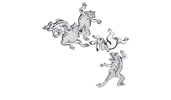 Amazon 京東都 和片 鳥獣絵巻 ワッペン 鳥獣戯画 蛙と兎の相撲 ワッペン アップリケ 通販