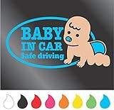 赤ちゃん ステッカー BABY IN CAR （Bタイプ） (アクアブルー)