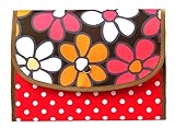 ポーチェ(pouche) 母子手帳ケース ジャバラ フラワー (ピンク)