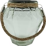 ガラス の 吊り下げ ソーラー 防滴 充電 LED デコレーション ガーデンライト ランタン オクタゴン クリア 400837701