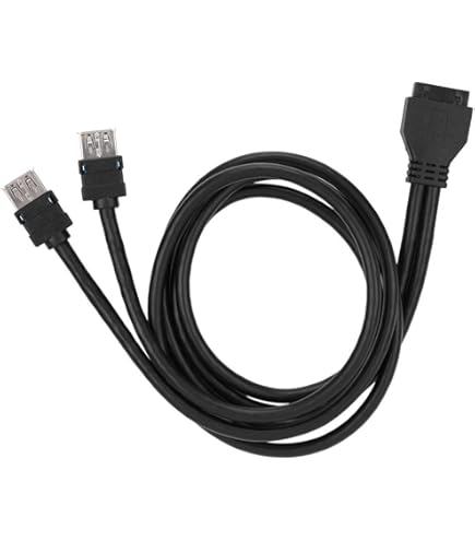 Amazon.co.jp: USB3.0データケーブル 5Gbp / s 19 / 20PIN固定足付き