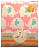 Carter's Fitted Sheet, Elephant/Pink by Carter's