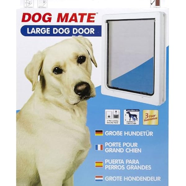 驚きの安さ ドッグドア ドッグメイト 中型犬用 猫 扉 取り付け 散歩 外飼い ストレス 留守番 部屋 フリードア リフォーム 簡単 ドッグメイト 出入り自由 ドックドア 猫 犬 ロック 磁石 ペットドア キャットドア ホワイト 215w Mサイズ 犬用品 Jp 0009