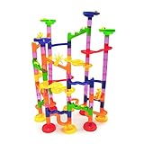 １０５個セット　マーブルレースデラックス　DIY建造物　子供のおもちゃのゲーム　　DIYのトラックボール　マーブルビルディング　ブロックゲーム　お祝い　入園　プレゼント　ギフト　積み木　くるくる　ラト
