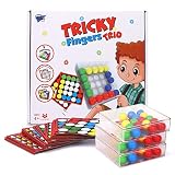 Point Games セラピーゲーム 子供用 トリッキーフィンガーズトリオ パズルゲーム 感覚学習ゲーム 家族全員で楽しめる 対象年齢4歳以上