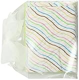 Stephan Baby Cotton Muslin Swaddle Blankets Gift Set, Solid Green and Pastel Stripes, 2 Piece by Ste