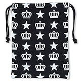 ベビードール 王冠ロゴキンチャク キッズ ベビー Mサイズ 総柄ブラック