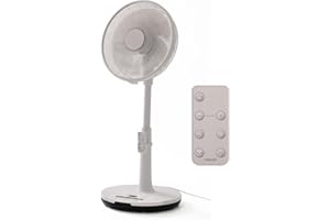 【Amazon.co.jp限定】[山善] 扇風機 リビング (日本メーカー製 DCモーター搭載) 静音 リモコン付き 左右自動首振り 風量切替12段階 入切タイマー付 サンドベージュ YLX-AED30(SB)