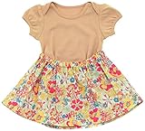 アンナニコラ 花柄 半袖ワンピースボディ (スカート取り外し可能) 80cm ピンク C-85-2 F74 日本製