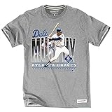 Dale Murphy Atlanta Braves MLB Mitchell & NessグレーヴィンテージTailored Player Photo t-shirtfalse グレー
