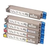 【横トナ】 4色セット+ブラック1本 沖データ用 C824dn C844dnw C835dnw C835dnwt リサイクルトナー TC-C3BK1 TC-C3BC1 TC-C3BM1 TC-C3BY1