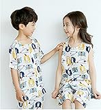 【あるこんたるこん】(TB-N) ルームウェア スマイルズ ベビー キッズ ジュニア 女の子 男の子 ノースリーブ ハーフパンツ パジャマ コットン (120)